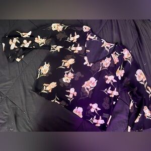 Women’s XL Mesh Floral Top